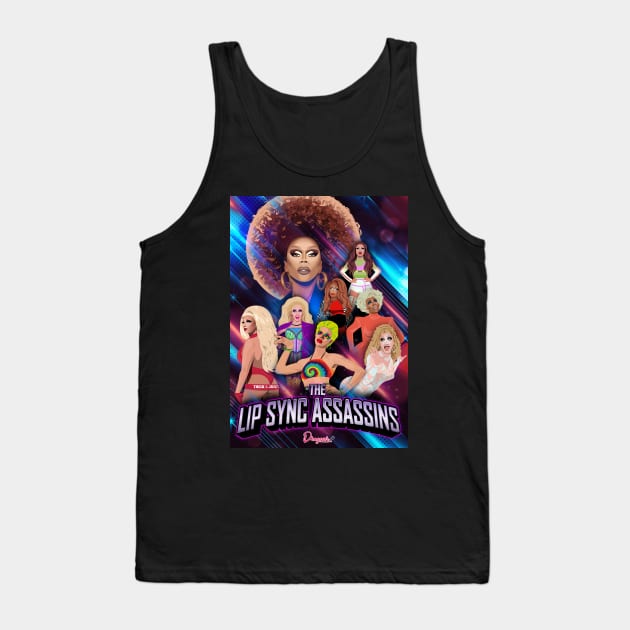 The lip sync assassins from Drag Race All Stars Tank Top by dragover